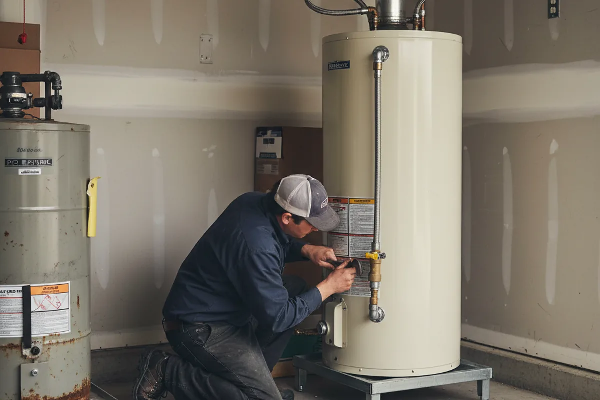Water heater and shutoff valve replacement in Cherokee